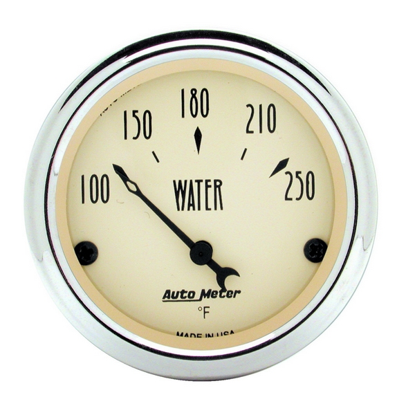 2-1/16" WATER TEMPERATURE, 100-250 F, ANTIQUE BEIGE